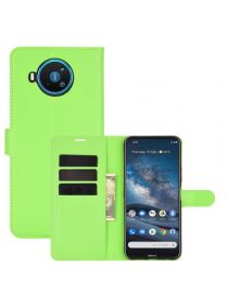 Brodef Wallet Чехол книжка кошелек для Nokia 8.3 5G зеленый