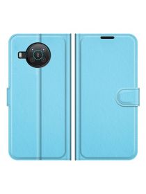Brodef Wallet Чехол книжка кошелек для Nokia X10 / Nokia X20 голубой