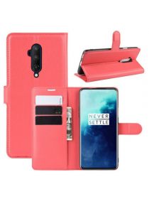 Brodef Wallet Чехол книжка кошелек для OnePlus 7T Pro красный