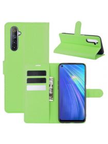 Brodef Wallet Чехол книжка кошелек для Realme 6 / Realme 6S зеленый