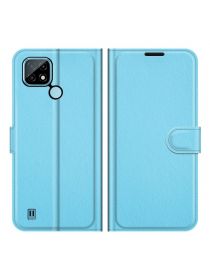 Brodef Wallet Чехол книжка кошелек для Realme C21 голубой