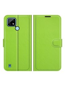 Brodef Wallet Чехол книжка кошелек для Realme C21 зеленый