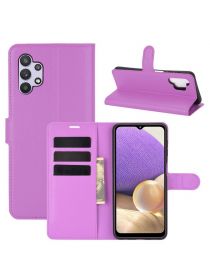 Brodef Wallet Чехол книжка кошелек для Samsung Galaxy A32 фиолетовый