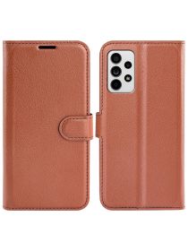 Brodef Wallet Чехол книжка кошелек для Samsung Galaxy A33 коричневый