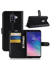 Brodef Wallet Чехол книжка кошелек для Samsung Galaxy A6 Plus 2018 черный