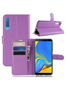 Brodef Wallet Чехол книжка кошелек для Samsung Galaxy A7 2018 фиолетовый