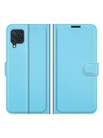Brodef Wallet Чехол книжка кошелек для Samsung Galaxy M32 голубой