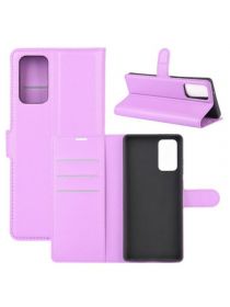 Brodef Wallet Чехол книжка кошелек для Samsung Galaxy Note 20 Ultra фиолетовый