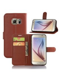 Brodef Wallet Чехол книжка кошелек для Samsung Galaxy S7 коричневый