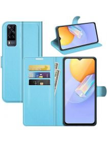 Brodef Wallet Чехол книжка кошелек для Vivo Y31 голубой