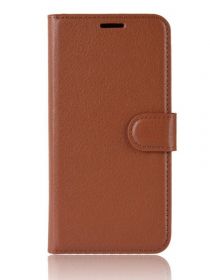 Brodef Wallet Чехол книжка кошелек для Vivo Y91i / Vivo Y91c коричневый