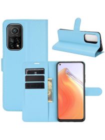 Brodef Wallet Чехол книжка кошелек для Xiaomi Mi 10T голубой