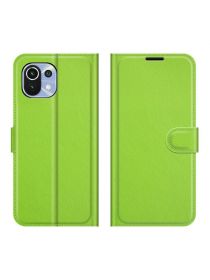 Brodef Wallet Чехол книжка кошелек для Xiaomi Mi 11 Lite зеленый