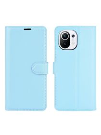 Brodef Wallet Чехол книжка кошелек для Xiaomi Mi 11 синий
