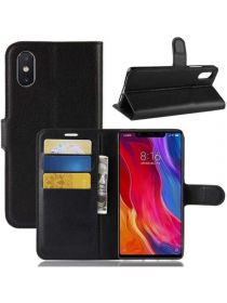 Brodef Wallet Чехол книжка кошелек для Xiaomi Mi 8 черный
