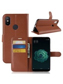 Brodef Wallet Чехол книжка кошелек для Xiaomi Mi A2 / Xiaomi Mi 6X коричневый
