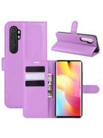 Brodef Wallet Чехол книжка кошелек для Xiaomi Mi Note 10 Lite фиолетовый