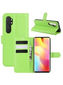 Brodef Wallet Чехол книжка кошелек для Xiaomi Mi Note 10 Lite зеленый