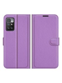 Brodef Wallet Чехол книжка кошелек для Xiaomi Redmi 10 / 10 Prime фиолетовый