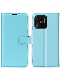 Brodef Wallet Чехол книжка кошелек для Xiaomi Redmi 10C голубой