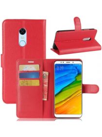 Brodef Wallet Чехол книжка кошелек для Xiaomi Redmi 5 Plus красный