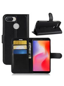 Brodef Wallet Чехол книжка кошелек для Xiaomi Redmi 6 черный