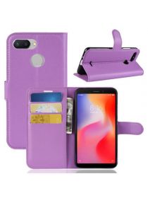 Brodef Wallet Чехол книжка кошелек для Xiaomi Redmi 6 фиолетовый