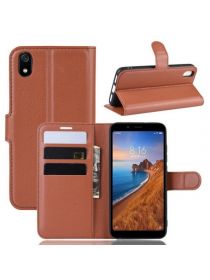 Brodef Wallet Чехол книжка кошелек для Xiaomi Redmi 7A коричневый