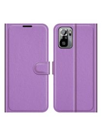 Brodef Wallet Чехол книжка кошелек для Xiaomi Redmi Note 10 фиолетовый