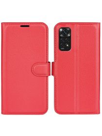 Brodef Wallet Чехол книжка кошелек для Xiaomi Redmi Note 11 / 11S красный