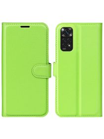 Brodef Wallet Чехол книжка кошелек для Xiaomi Redmi Note 11 / 11S зеленый