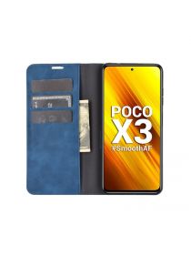 Brodef Wish чехол книжка для Xiaomi Poco X3 NFC синий