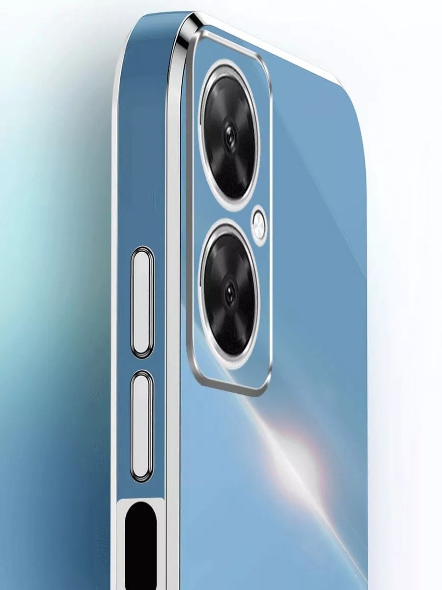 6D Силиконовый чехол бампер с защитой камеры на Huawei Nova 11i Черный