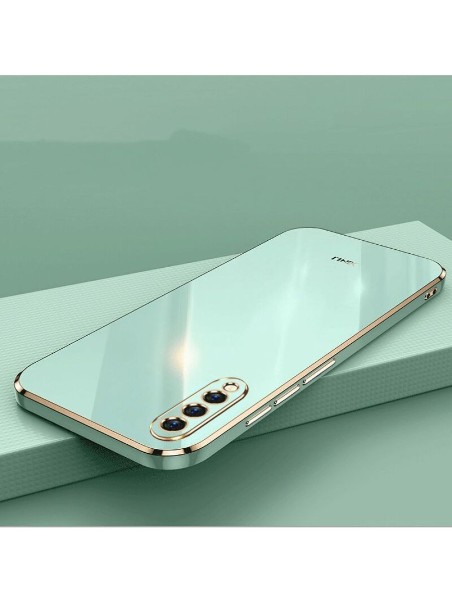 6D Силиконовый чехол бампер с защитой камеры на Samsung Galaxy A50 / A30s Черный