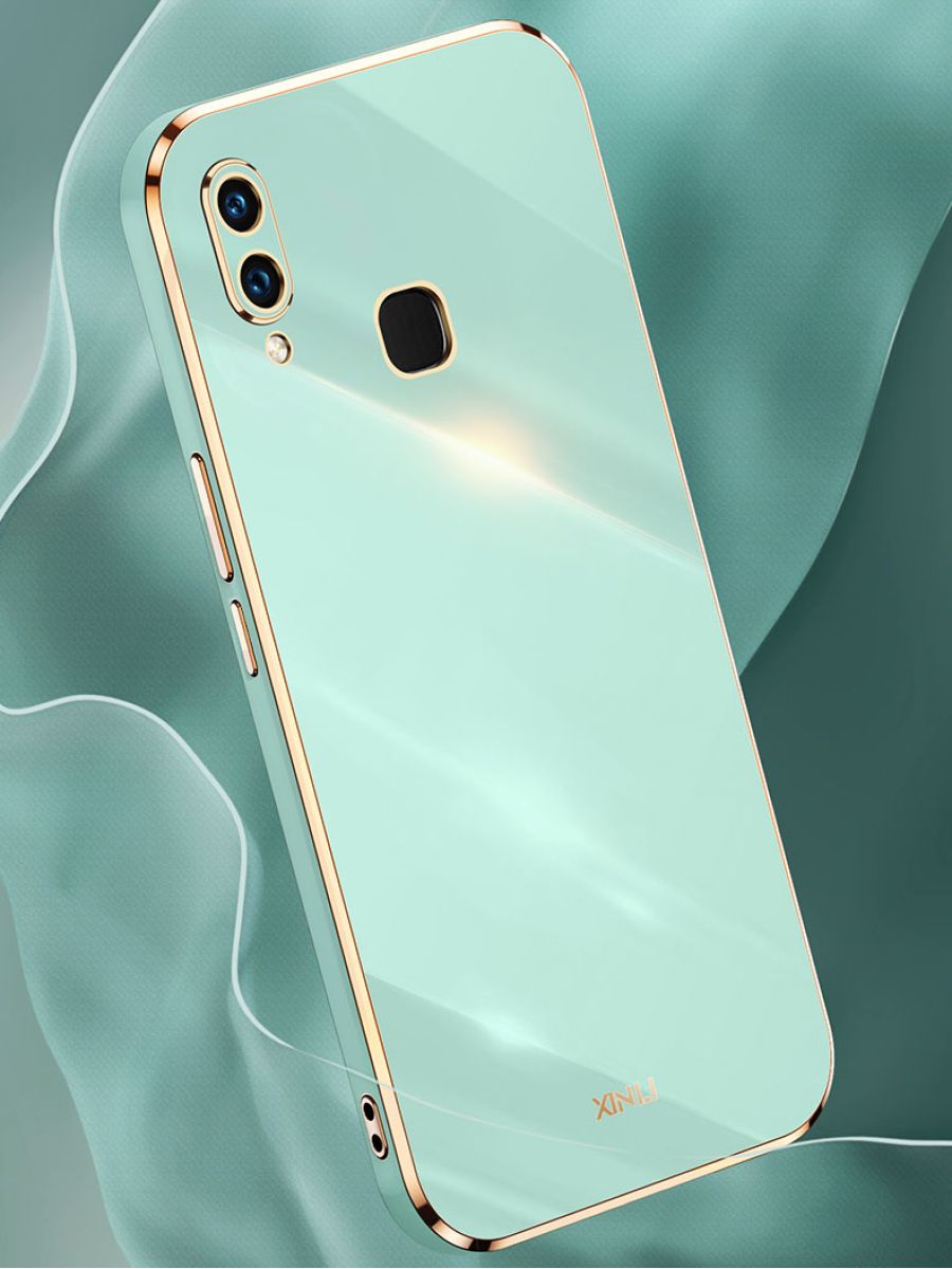 6D Силиконовый чехол бампер с защитой камеры на Xiaomi Redmi Note 7 Розовое Золото