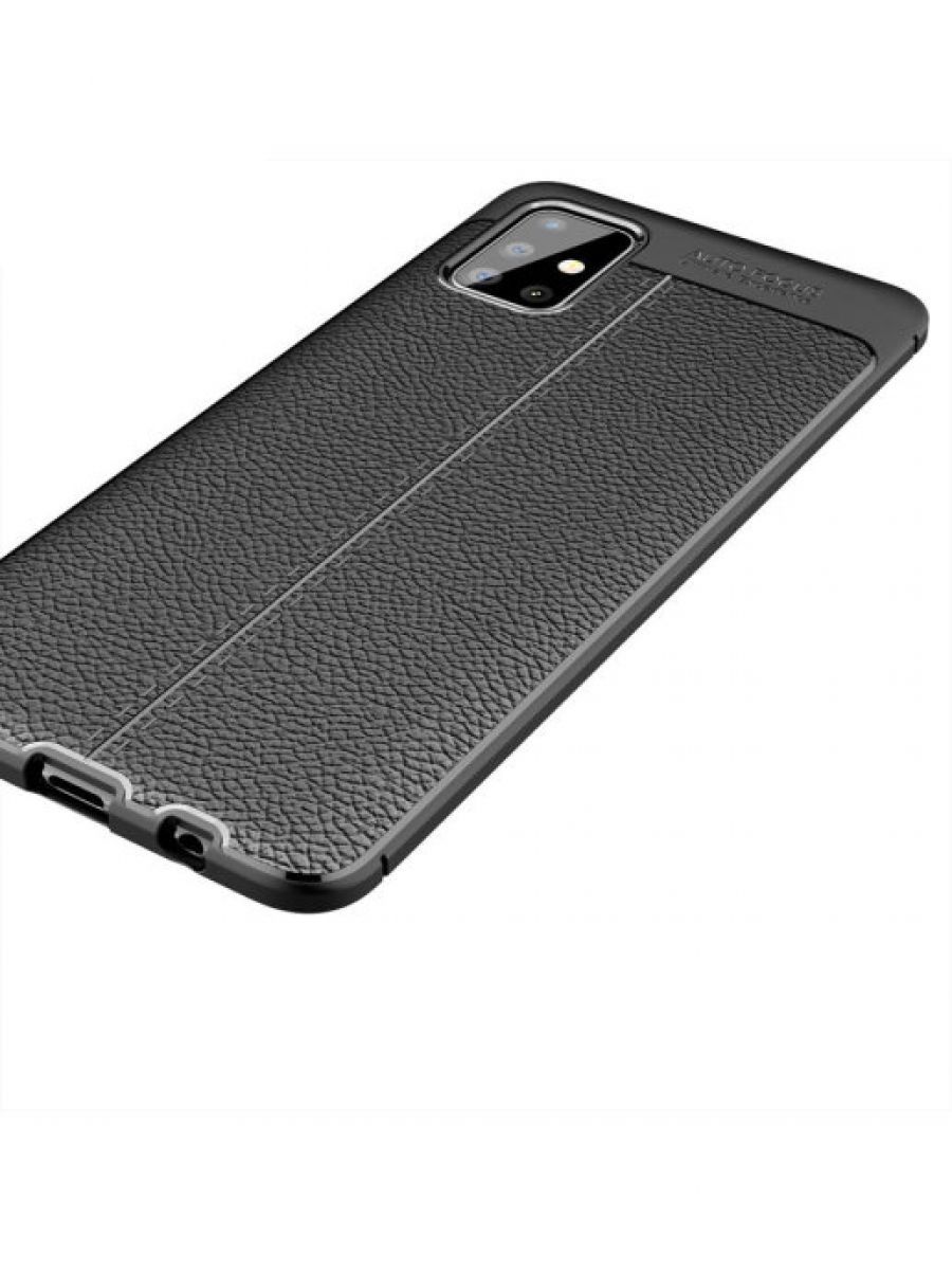 Brodef Fibre силиконовый чехол для Samsung Galaxy A51 черный