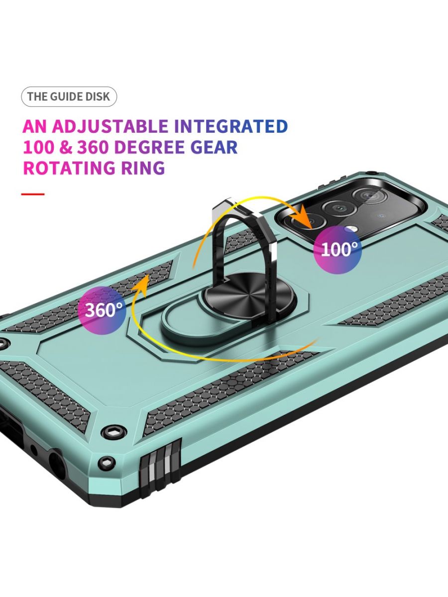 ArmaRing чехол с кольцом подставкой и автодержателем для Samsung Galaxy A52 Зеленый