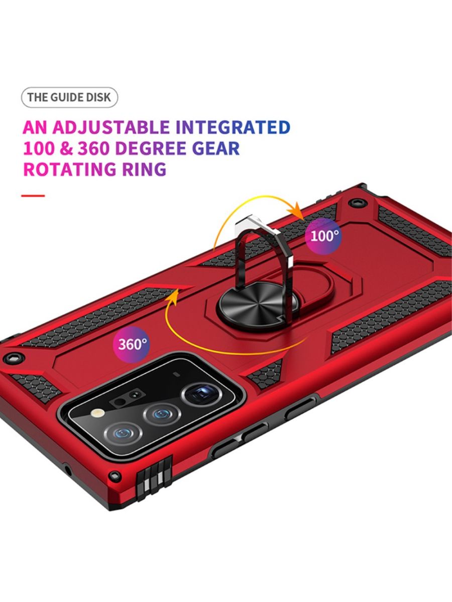 ArmaRing чехол с кольцом подставкой и автодержателем для Samsung Galaxy Note 20 Красный