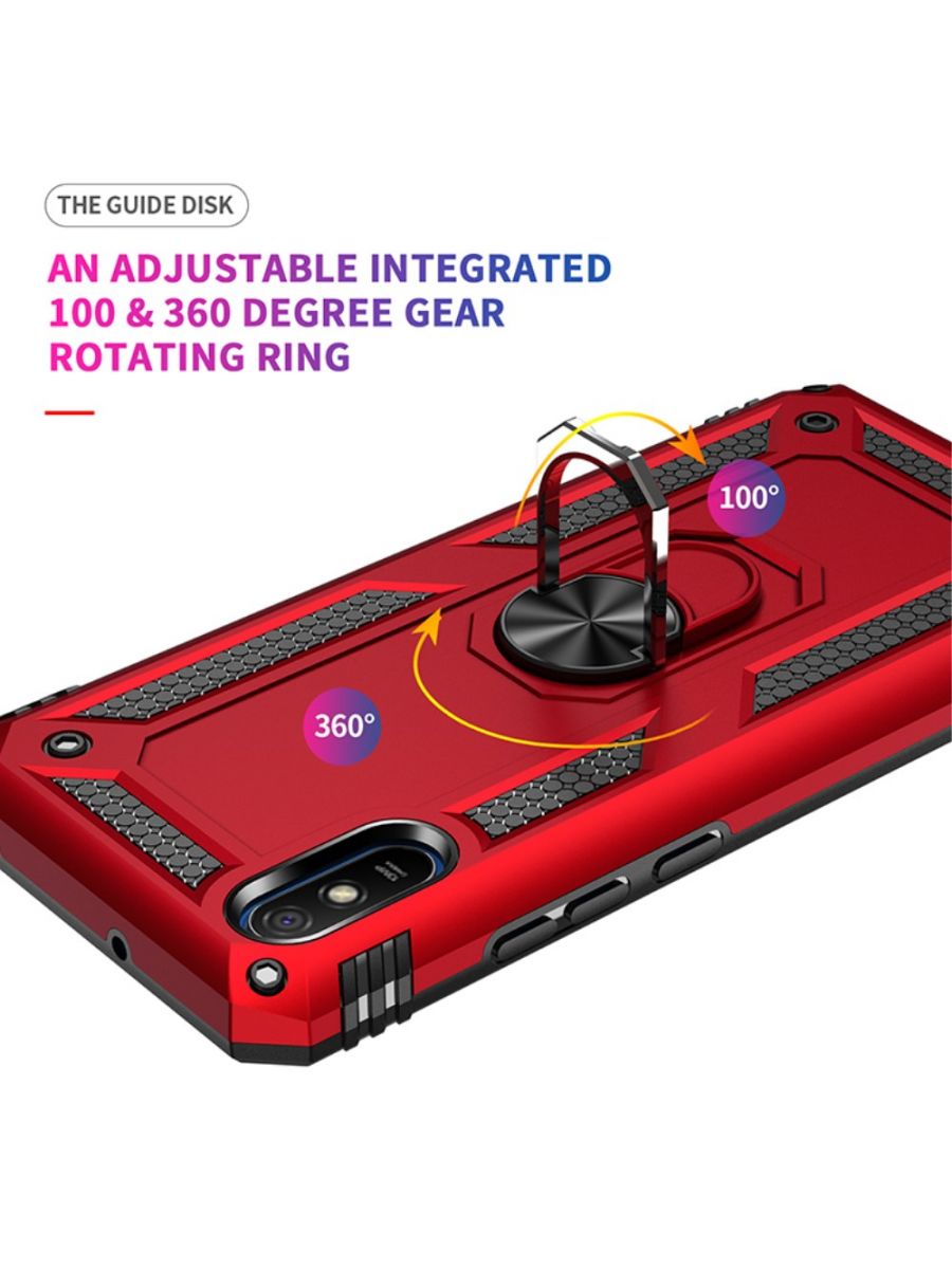 ArmaRing чехол с кольцом подставкой и автодержателем для Xiaomi Redmi 9A Черный