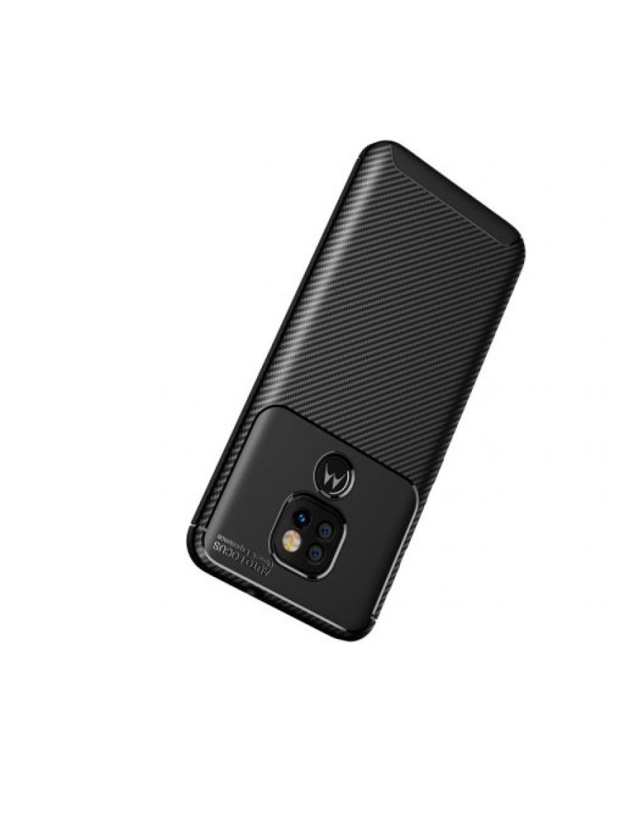 Brodef Beetle Силиконовый чехол для Motorola Moto G9 Play / Moto E7 Plus Черный
