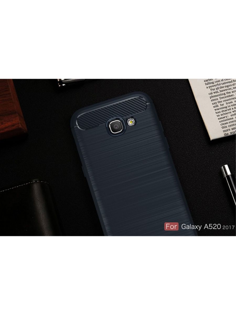 Brodef Carbon Силиконовый чехол для Samsung Galaxy A5 2017 Черный