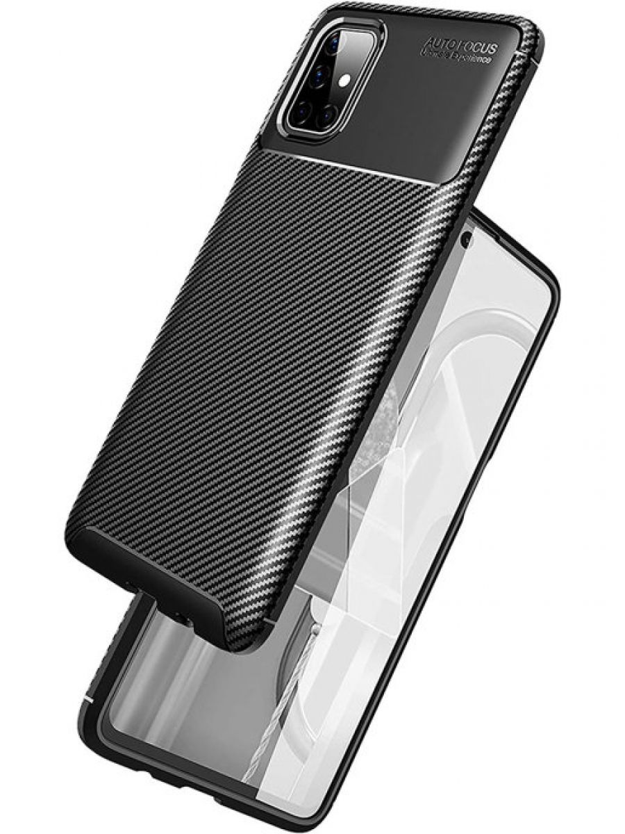Brodef Beetle Силиконовый чехол для Samsung Galaxy M51 черный