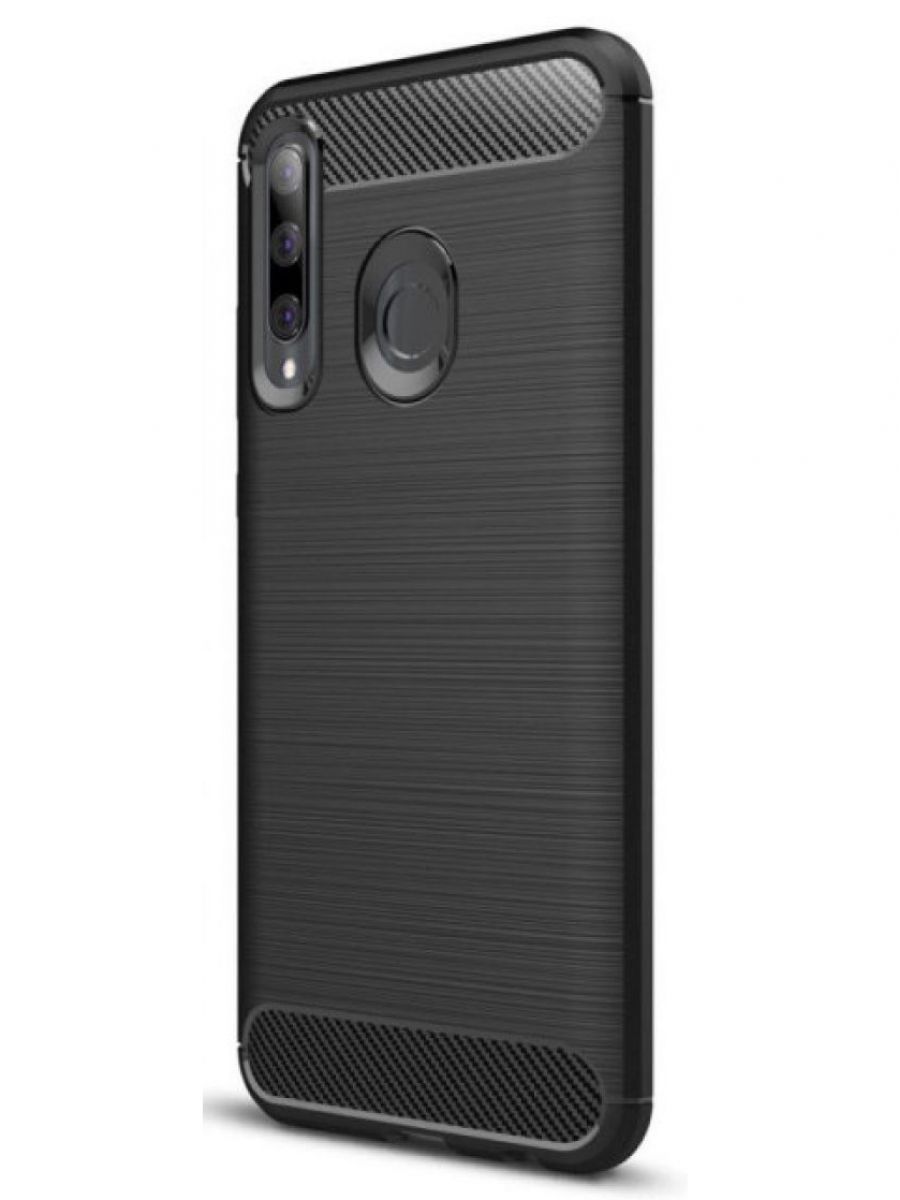 Brodef Carbon Силиконовый чехол для Huawei Honor 20 Lite 2019/Honor 10i/Honor 20e Черный