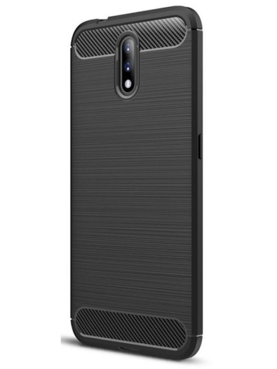 Brodef Carbon Силиконовый чехол для Nokia 2.3 черный