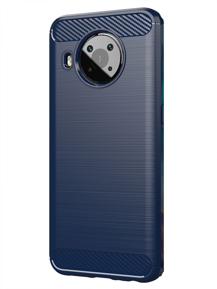 Brodef Carbon Силиконовый чехол для Nokia X10 / Nokia X20 Синий