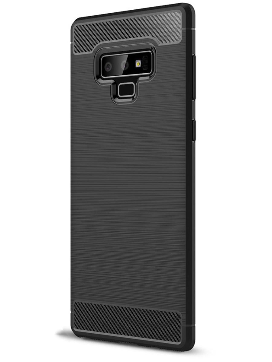 Brodef Carbon Силиконовый чехол для Samsung Galaxy Note 9 Черный