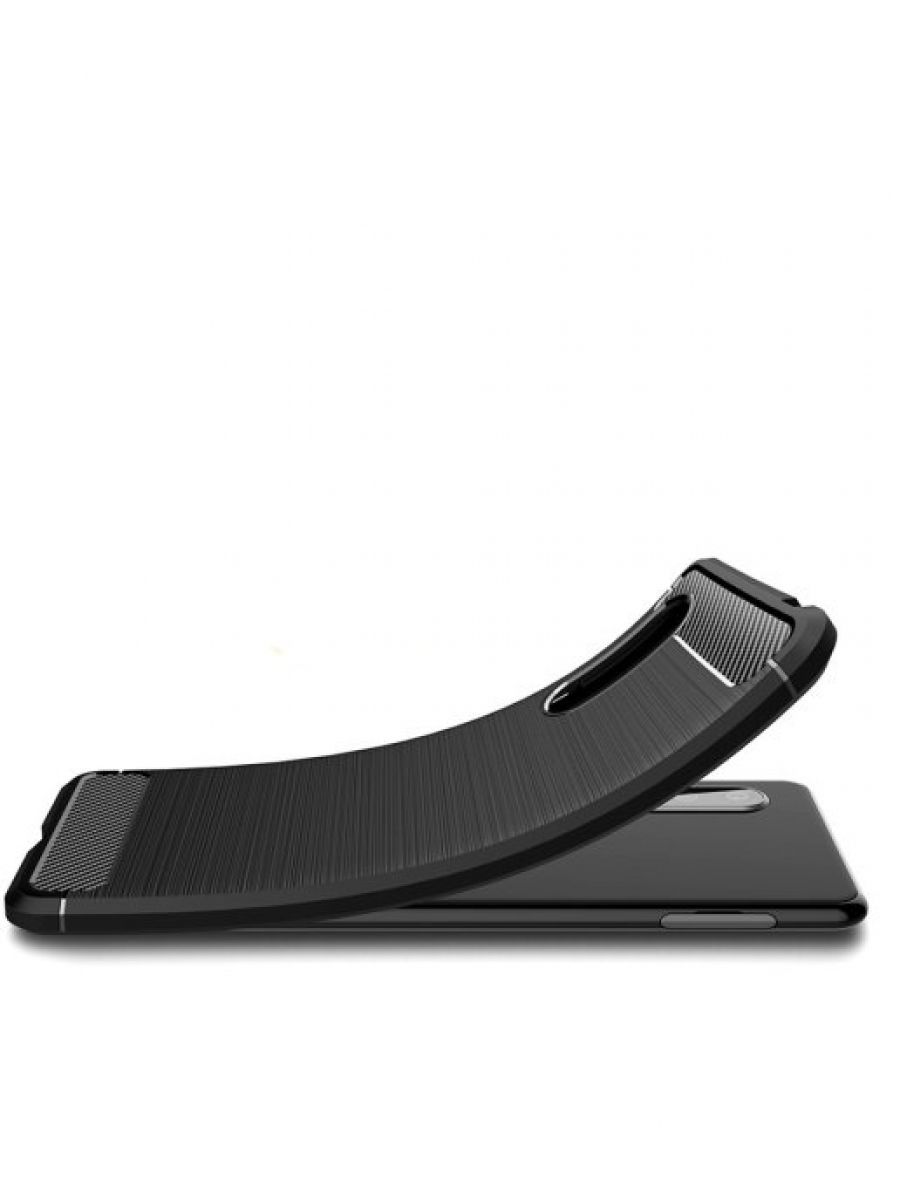 Brodef Carbon Силиконовый чехол для Sony Xperia 5 II черный