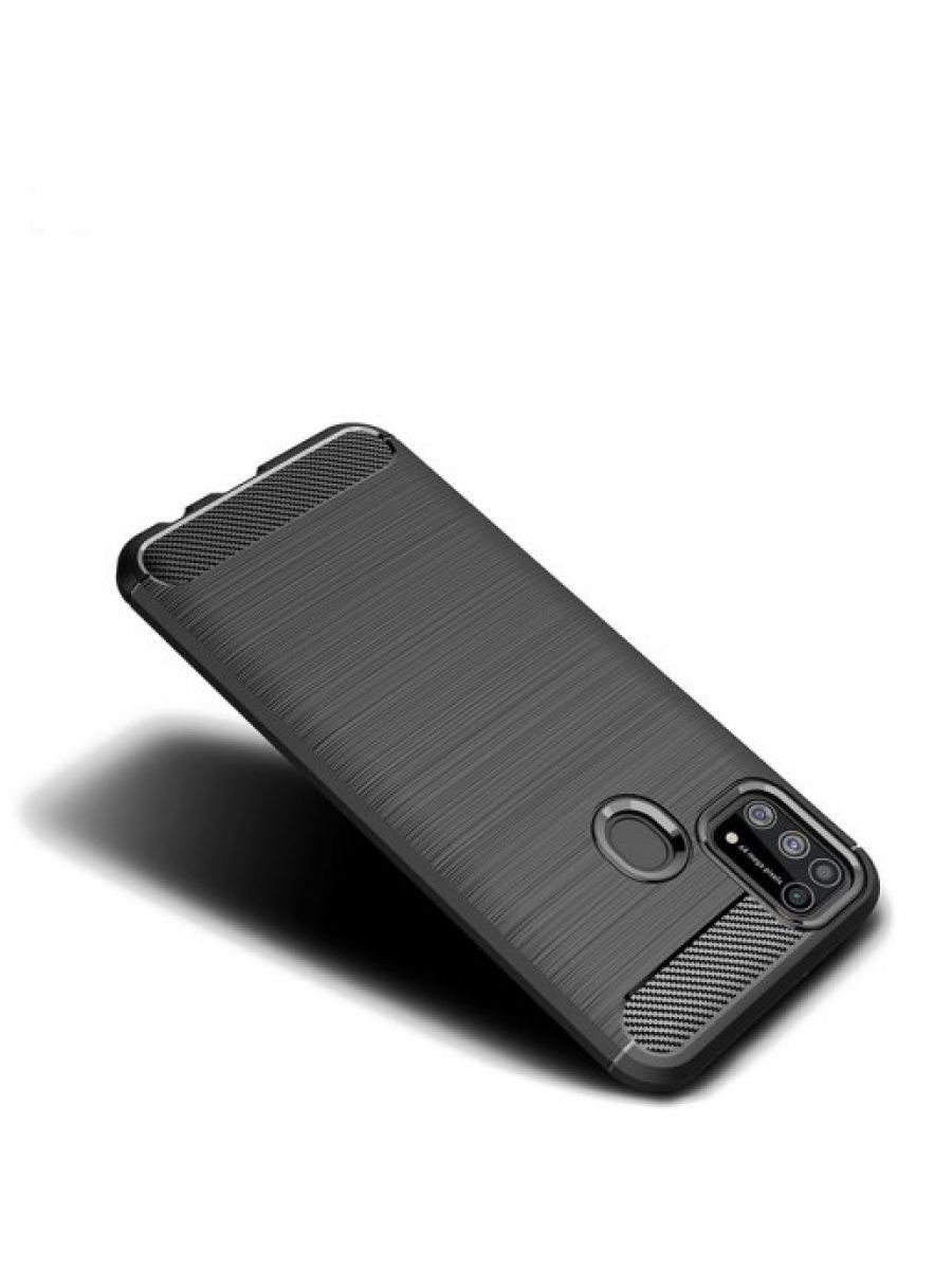 Brodef Carbon Силиконовый чехол для Xiaomi Mi Note 10 lite черный