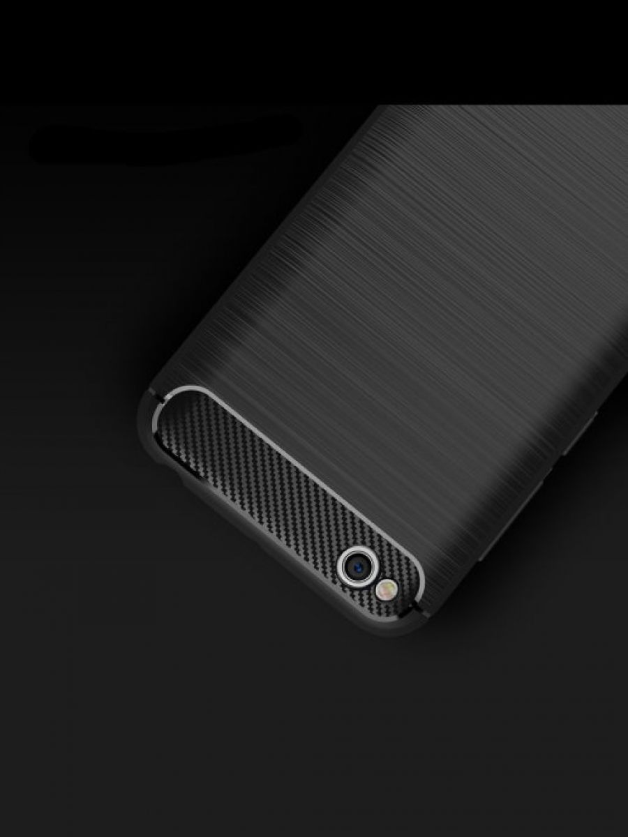 Brodef Carbon Силиконовый чехол для Xiaomi Redmi 5A черный