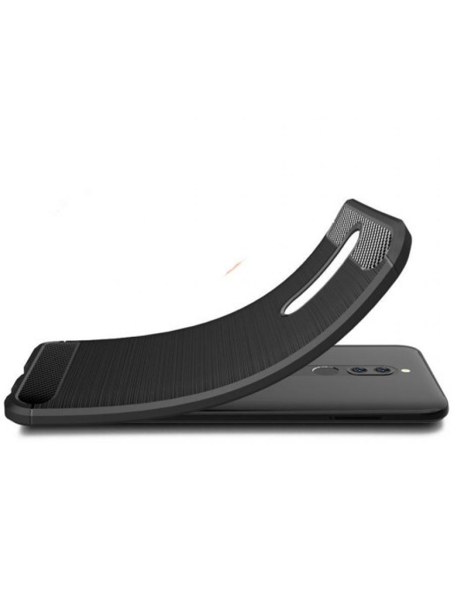 Brodef Carbon Силиконовый чехол для Xiaomi Redmi 8 Черный